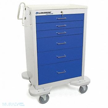 LAKESIDE Medical Cart Gray Cabinet, 460K69