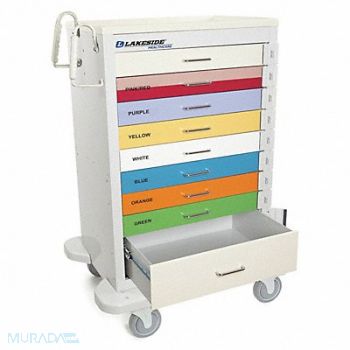 LAKESIDE Medical Cart Gray Cabinet, 460K82