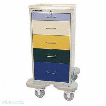 LAKESIDE Medical Cart Gray Cabinet, 460K83
