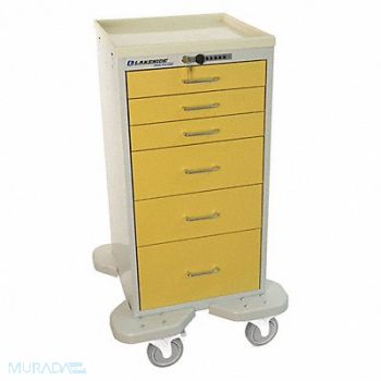 LAKESIDE Medical Cart Beige Cabinet, 460K86