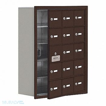 SALSBURY INDUSTRIES Locker 5x3Lckrs Brnz 30 x23 x9, 461H75
