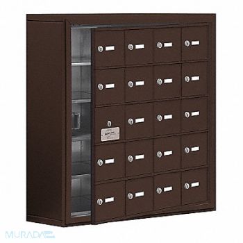 SALSBURY INDUSTRIES Locker 5x4Lckrs Brnz 31 x30.5 x9, 461J02