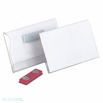 DURABLE Name Badges Magnet 1/8 2-3/16 H PK25, 461N66