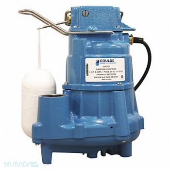 GOULDS WATER TECHNOLOGY HP 1/2 Sump Pump Vertical Float, 462D17