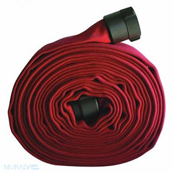 JAFLINE Fire Hose 50 ft Red Polyester, 462D96