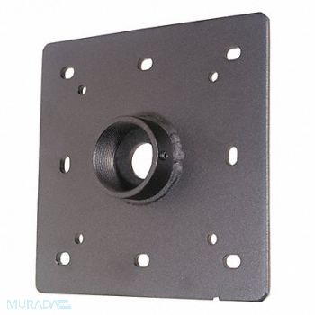 VIDEO MOUNT PRODUCTS Ceiling Plate Black 7.5 Dx1.25 Hx7.5 W, 462P64