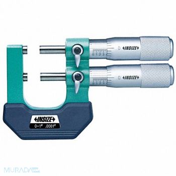 INSIZE Limit Micrometer Flat Anvil Mechanical, 462V14