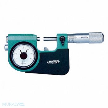 INSIZE Indicating Micrometer Flat Anvil, 462V67