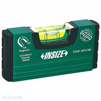 INSIZE Portable Level 25/32 W 4 L Aluminum, 463K49