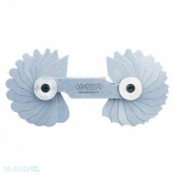 INSIZE Radius Gauge Set Accuracy +/-.0017, 463N65