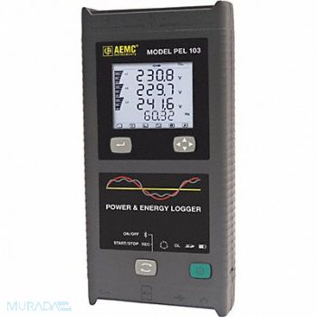 AEMC INSTRUMENTS Power/Energy Logger Max Watts 1.56GW, 463T94