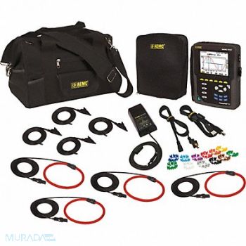 AEMC INSTRUMENTS Power Quality Analyzer Max Watts 9999kW, 463T95