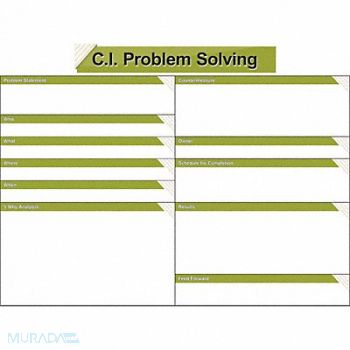 VISUAL WORKPLACE INC. Dry Erase Board Non-Magnetic Plastic, 463V54