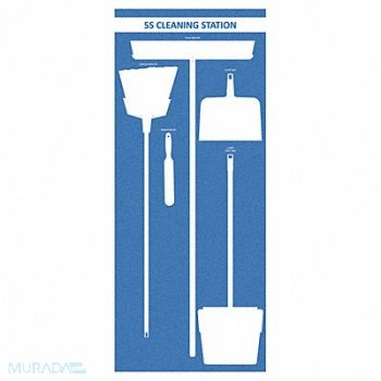 VISUAL WORKPLACE INC. Dry Shadow Board 72 Hx30 W, 463V90