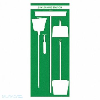 VISUAL WORKPLACE INC. Dry Shadow Board 72 Hx30 W, 463V91