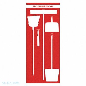 VISUAL WORKPLACE INC. Dry Shadow Board 72 Hx30 W, 463V92