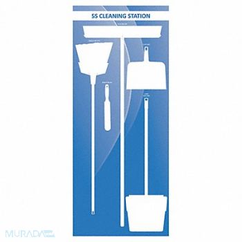 VISUAL WORKPLACE INC. Dry Shadow Board 72 Hx30 W, 463V94
