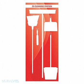 VISUAL WORKPLACE INC. Dry Shadow Board 72 Hx30 W, 463V96