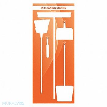 VISUAL WORKPLACE INC. Dry Shadow Board 72 Hx30 W, 463V97