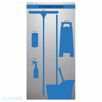 VISUAL WORKPLACE INC. Wet Shadow Board 72 Hx36 W, 463V98