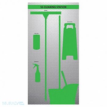 VISUAL WORKPLACE INC. Wet Shadow Board 72 Hx36 W, 463V99