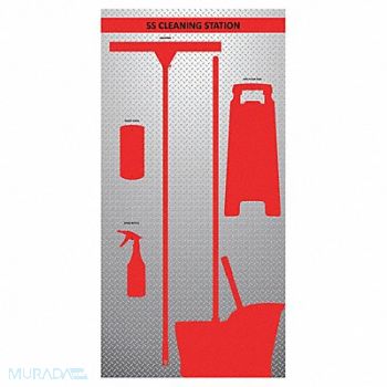 VISUAL WORKPLACE INC. Wet Shadow Board 72 Hx36 W, 463W01