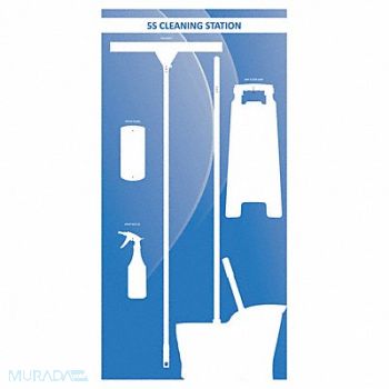 VISUAL WORKPLACE INC. Wet Shadow Board 72 Hx36 W, 463W07