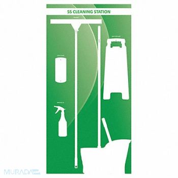 VISUAL WORKPLACE INC. Wet Shadow Board 72 Hx36 W, 463W08