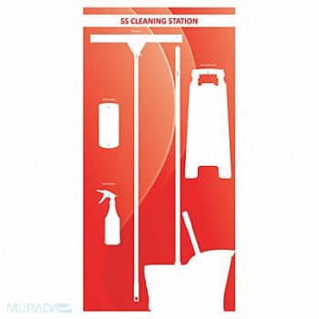 VISUAL WORKPLACE INC. Wet Shadow Board 72 Hx36 W, 463W09