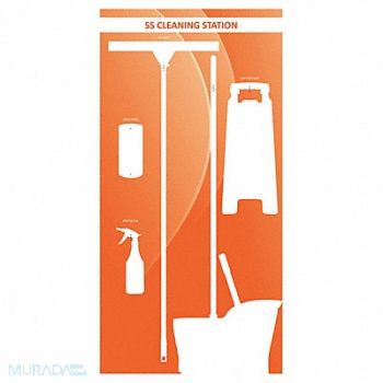 VISUAL WORKPLACE INC. Wet Shadow Board 72 Hx36 W, 463W10