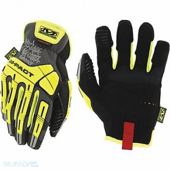 MECHANIX WEAR Mechanics Gloves Hi-Vis Yellow 12 PR, 464F15