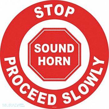 STRANCO INC Anti-Slip Floor Sign 17 inx17 in Vinyl, 467F31