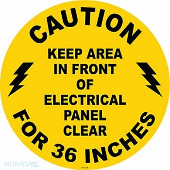 STRANCO INC Anti-Slip Floor Sign 17 in x 17 in Vinyl, 467F34