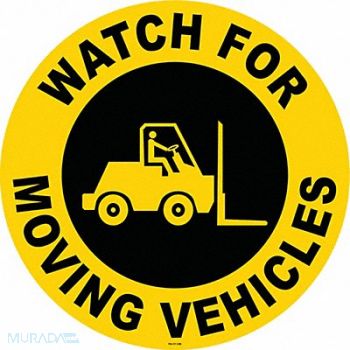 STRANCO INC Anti-Slip Floor Sign 17 in x 17 in Vinyl, 467F48