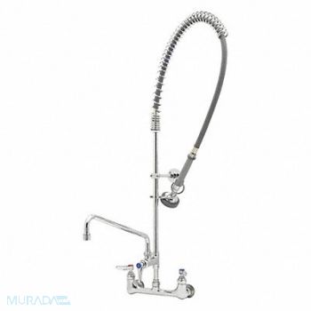 T S BRASS Gooseneck 1.42gpm Wall Mount, 468A90