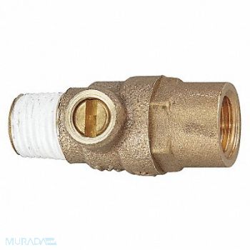 WATTS Test Cock 1/8 In Use w/Backflow Prevent, 46A955