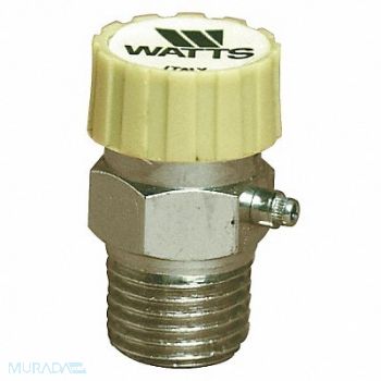 WATTS Automatic Vent For Hot Water 1/8In Brass, 46A965