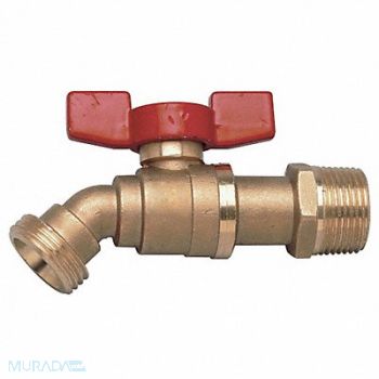 GRAINGER APPROVED Boiler Drain Valve 3/4 In MNPT Brass, 46A973
