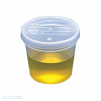 GLOBE SCIENTIFIC Specimen Container 145mL Wide PK300, 46AX19