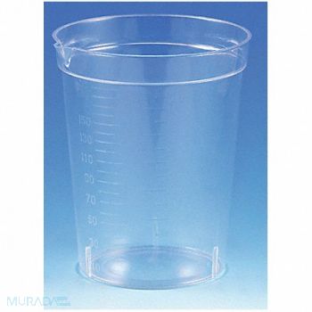 GLOBE SCIENTIFIC Collection Cup 190ml Plastic Wide PK500, 46AX23