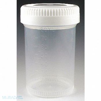 GLOBE SCIENTIFIC Airtight Container 90mL Wide PK400, 46AX28