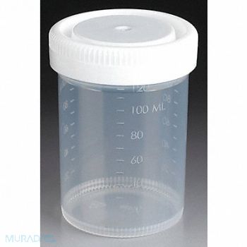 GLOBE SCIENTIFIC Airtight Container 120mL Wide PK300, 46AX30