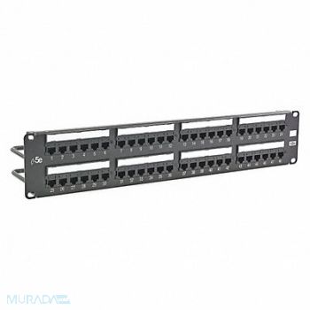 HUBBELL PREMISE WIRING Patch Panel 3.46in.H 5e Category Steel, 46AY36