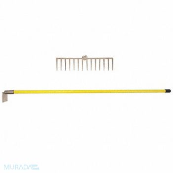 AMPCO Rake Fiberglass Handle 14-1/4 W 60-1/4 L, 46C028