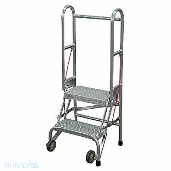 COTTERMAN Folding Rolling Safety Ldr Platfm 20In H, 46C355