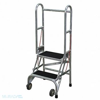 COTTERMAN Folding Rolling Safety Ldr Platfm 20In H, 46C358