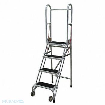 COTTERMAN Folding Rolling Safety Ldr Platfm 40In H, 46C360