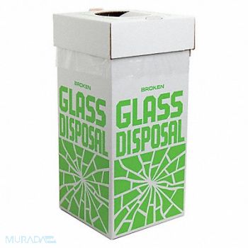 SP SCIENCEWARE Glass Disposal Container 40 lb PK6, 46C918