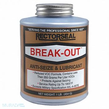 RECTORSEAL Gen Purp Anti-Seize 16 oz BrshTp Cn, 46F529