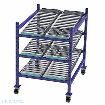 UNEX FLOW CELL Gravity Flow Rack 48inx54inx36in 12ga, 46KF19